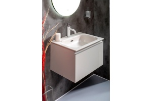 Тумба с раковиной Armadi Art Vallessi 60 белый глянец - 3