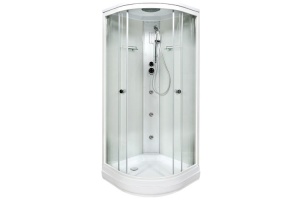 Душевая кабина Deto DM 90х90 белый (DM2090GM+EL)