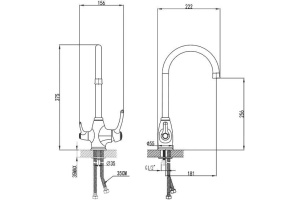 Смеситель Iddis Oldie OLDSBF0i05 для кухонной мойки - 2