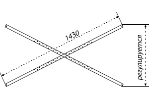 Каркас для ванны Triton 140-170х70-75 универсальный 5 опор - 3