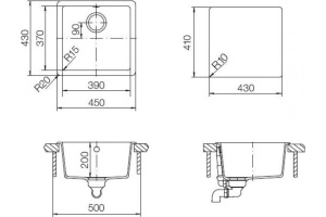 Мойка кухонная Schock Soho 50 (N-100S) магнолия - 2