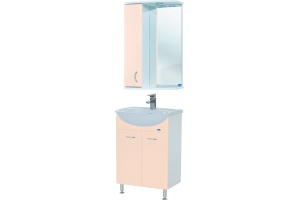 Зеркало-шкаф Bellezza Астра 50 L бежевый - 2