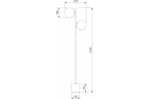 Торшер Eurosvet Marbella 01158/2 черный - 3