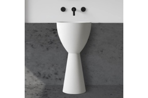 Раковина отдельностоящая ABBER Stein AS2507 белая матовая