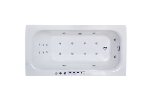 Ванна акриловая Royal Bath Accord De Luxe 180x90 с гидромассажем белый