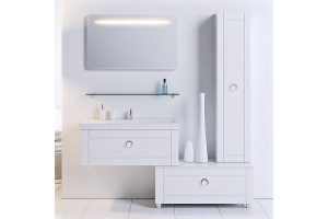 Тумба Aqwella 5 stars Инфинити Н10 белая - 2