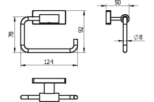 Держатель туалетной бумаги Langberger Alster 10943B - 2