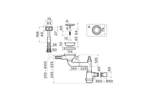 Сифон для кухонной мойки Omoikiri сталь (4956492) - 2