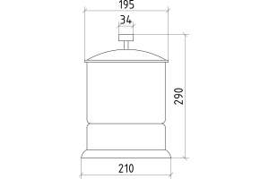 Мусорное ведро Boheme Royal Cristal Gold - 2