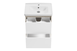 Тумба под раковину Misty Мускат 60 белая глянцевая - 3