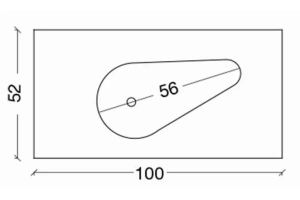 Раковина - столешница Armadi Art NeoArt Corian Drop 100 белый - 3