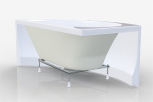Акриловая ванна STWORKI Лунд 150х75, L - 3