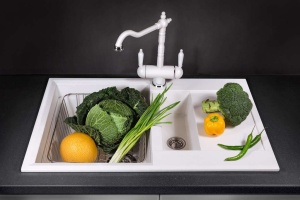 Мойка кухонная Omoikiri Sakaime 78-2-WH белая - 2