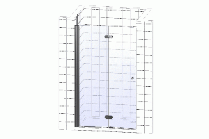 Душевая дверь в нишу Cezares Anima W BS 80 C Cr - 3