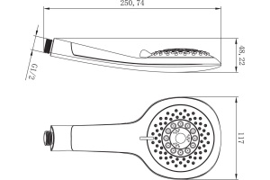 Душевая лейка Lemark LM0815C White - 2
