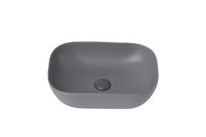 Раковина накладая ABBER Rechteck 46 серая матовая (AC2200MG) - 2
