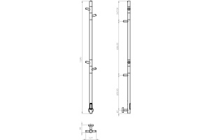 Полотенцесушитель электрический Vincea VTD-1DCE - 3