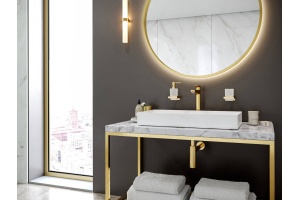 Смеситель Hansgrohe Talis E для раковины, полированное золото 71717990 - 2