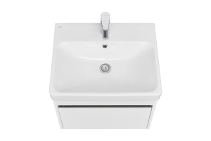 Тумба под раковину Aquaton Марти 55 белый-светлое дерево 