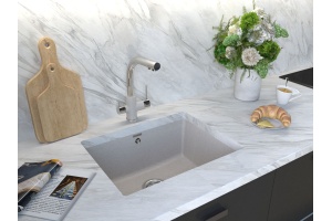 Мойка кухонная Paulmark Gera 55 бежевый матовый - 2