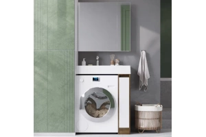 Комплект мебели Aquaton Лондри 20 светлое дерево-белый