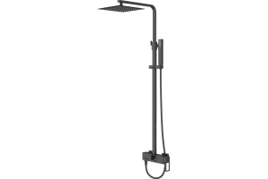 Душевая стойка BelBagno Luce черный матовый