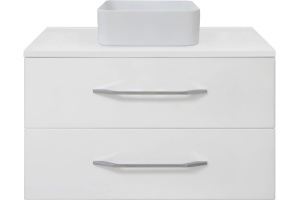 Тумба под раковину Misty Челси 80 белая глянцевая