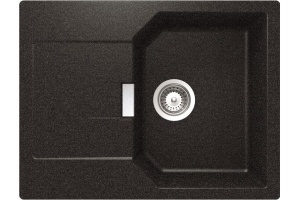 Мойка  Manhattan 45 D Cristalite корз.клапан оникс