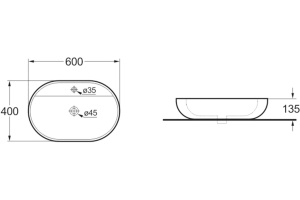 Раковина Vincea VBS-122 белая - 3