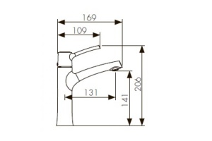 Смеситель для раковины  KAISER Stick (49111) - 2