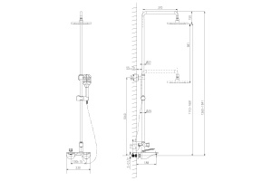 Душевая стойка Lemark Bellario (LM6862C) - 2