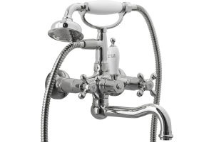 Смеситель для ванны Boheme Tradizionale хром с черной керамикой