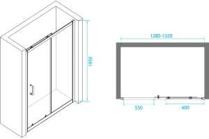 Душевая дверь RGW Passage PA-14W 130х195 профиль белый стекло прозрачное - 3