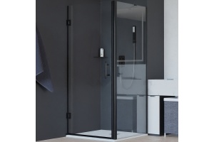 Душевой уголок RGW Hotel HO-045B 90х90 профиль черный стекло прозрачное