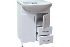 Тумба под раковину Санта Сити 60 белый - 2