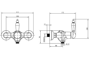 Смеситель Boheme Provanse Ripresa 364 для душа - 2