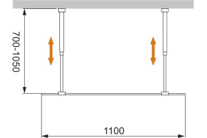Душевая перегородка Cezares Liberta-L-2-110-GR-Cr - 3