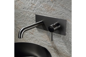 Смеситель для раковины встраиваемый Black&White Universell черный матовый - 2