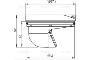 Гидрозатвор сухой AlcaPlast  (APV0030) - 2