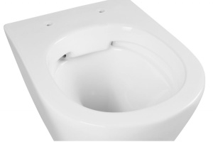 Унитаз подвесной ABBER Bequem белый с сиденьем (AC1102) - 2