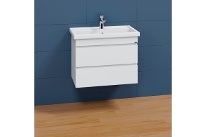 Тумба под раковину подвесная Санта Марс 70 белый - 2