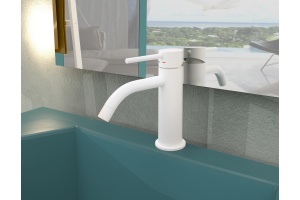 Смеситель Paffoni Light LIG071BO для раковины, белый - 2