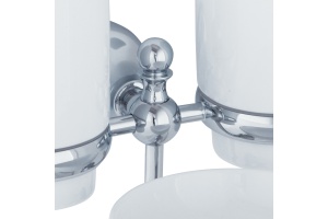 Стакан Veragio Gialetta VR.GIL-6443.CR двойной, с мыльницей, хром - 2