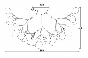 Потолочная люстра Freya Florencia FR5049CL-36W1 - 3