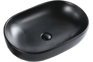 Раковина накладная BelBagno 60 см черный матовый (BB1084-H301)