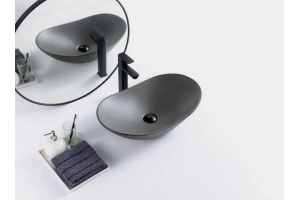 Раковина накладная BelBagno 60.5 см серый матовый (BB1404-H311) - 2