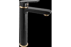 Смеситель для раковины Rav Slezak Colorado черный матовый - золото