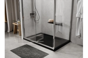 Поддон для душа Wasserkraft Abens 140х80 черный матовый - 2