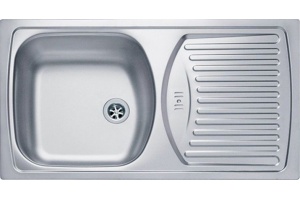 Мойка BASIC 150 LEI-60 NEW 780X435 в комплекте с сифоном  1071237,