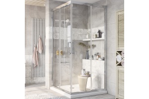 Душевой уголок STWORKI Дублин DE019SC9090200CH 90x90 см профиль хром глянец